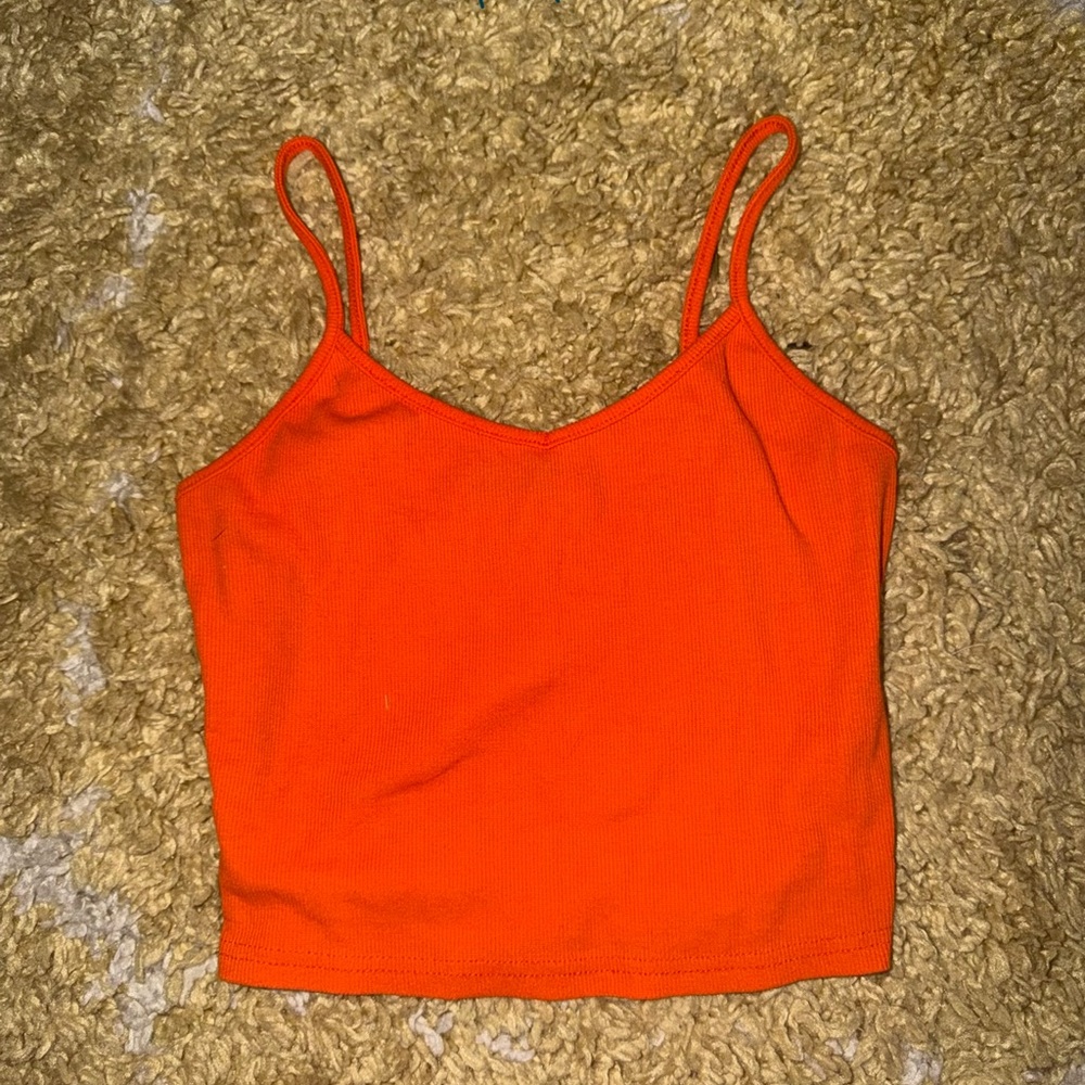 SHEIN Vibrant Orange Camisole Top